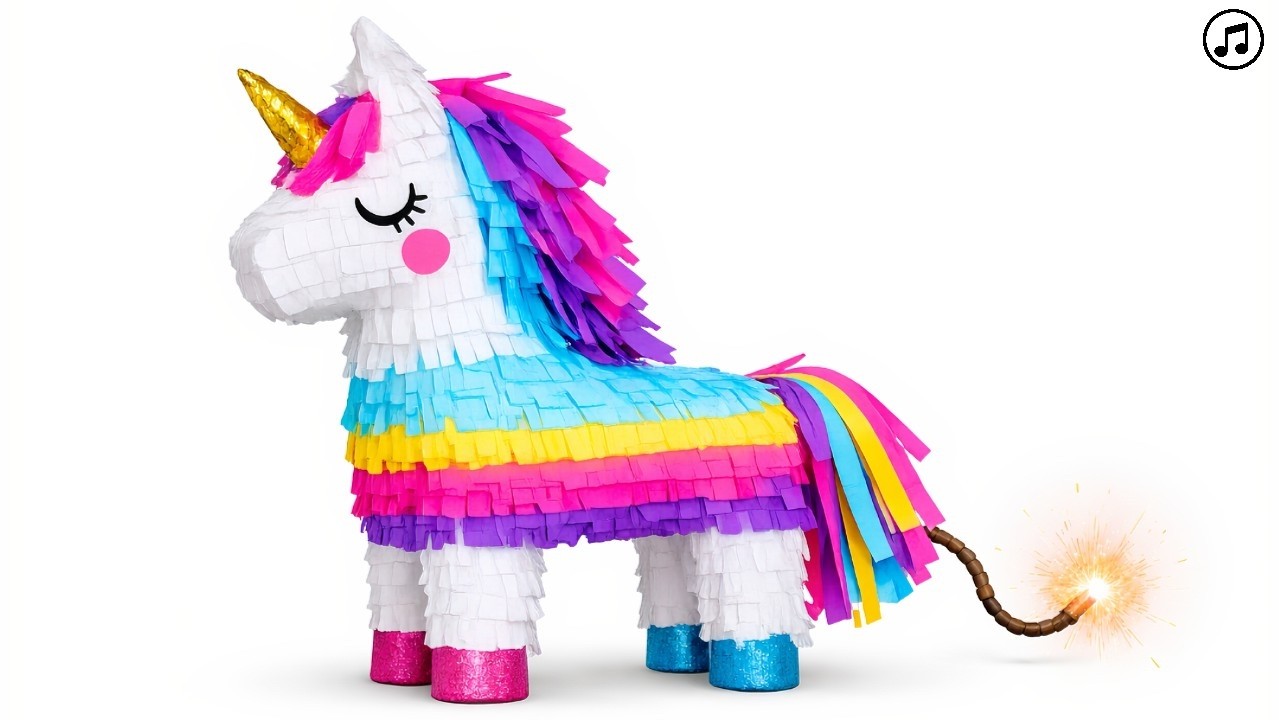 Pinata Timer 5 Minute Timer ⏱️ Unicorn Piñata Surprise Candy Burst! - YouTube