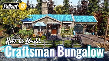 Craftsman Bungalow CAMP Showcase & How to Build Tutorial #Fallout76