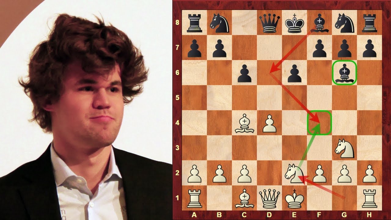 Удивительная шахматная партия: Магнус Карлсен против Эрвина Л'Ами - Tata Steel (2013) - Защита Ка...