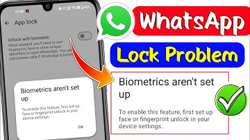 whatsapp biometrics aren