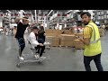TRYING TO GET KICKED OUT OF IKEA! (SHOPPING CART SURFING)