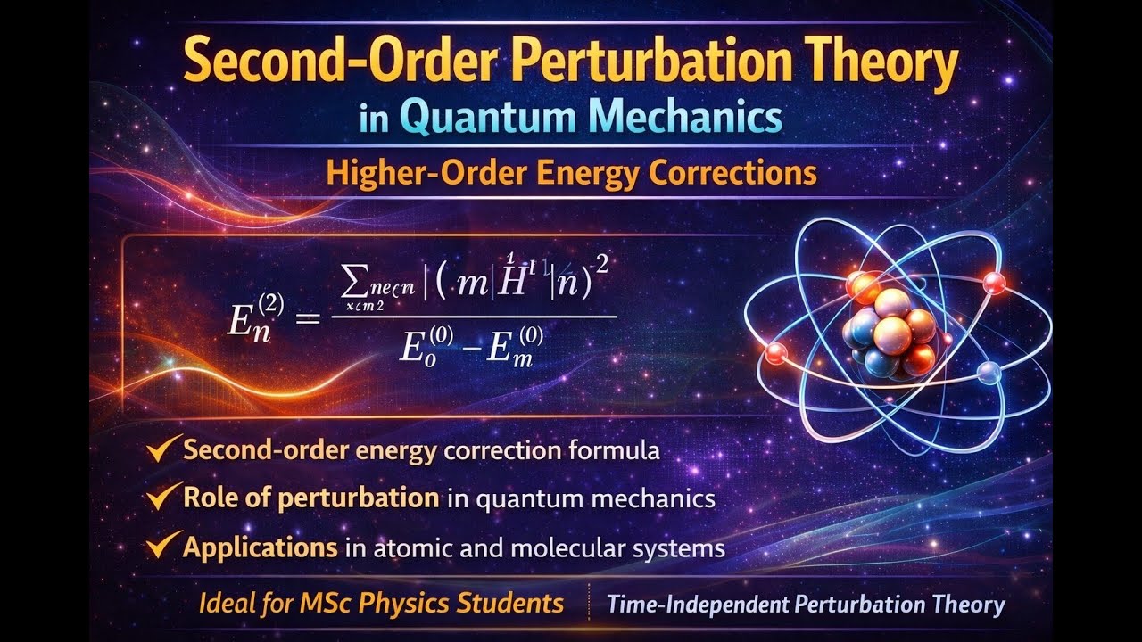 Second Order Correction Simplest Explanation of Second Order Perturbation Theory & Energy ...
