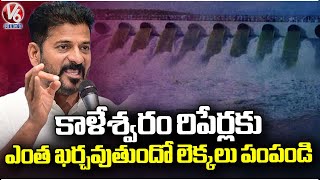 CM Revanth Orders Officials To Estimate Cost For Kaleshwaram Project Repair Works | V6 News