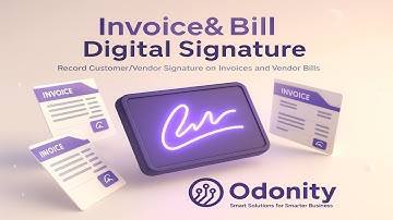 Odoo Invoice & Bill Digital Signature | Record Customer/Vendor Signature on Invoices and Vendor Bill
