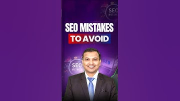 Common SEO Mistakes to Avoid | Fix your SEO errors | Search Engine Optimization