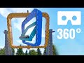 [360° Video] Roller Coaster 360 Spinning Twister Nintendo Virtual Reality VR Box Montañas rusas PSVR