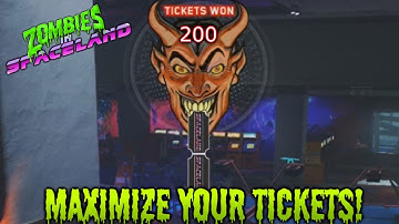 Zombies in Spaceland: MAXIMIZE YOUR TICKETS! HOW TO GET ALOT! [IW ZOMBIES GUIDE]