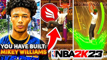 *NEW* GAME BREAKING MIKEY WILLIAMS BUILD IN NBA2K23! MOST OVER POWERED BUILD IN NBAK23!