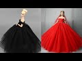 Cómo hacer Ropa Sin Coser para Barbies. Vestidos para Muñecas