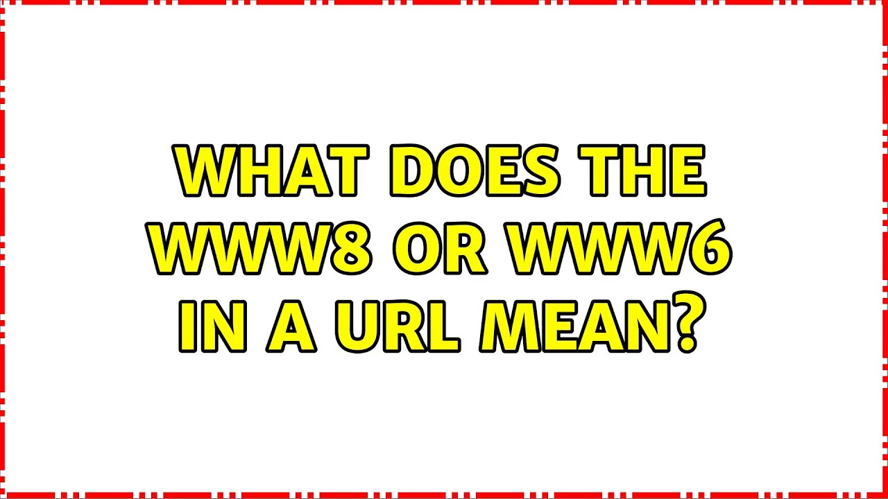 What Is Www8