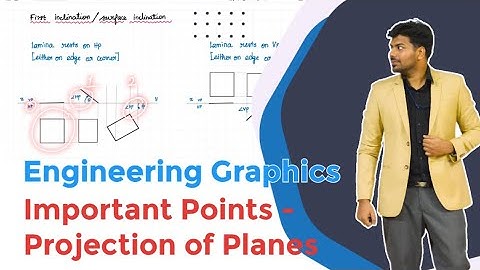 Tips for Projection of Planes - Resting conditions | Engineering graphics | EG | TAMIL