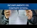 Declaratoria de incumplimiento del contrato estatal. Consejo de Estado. [Derecho Público]