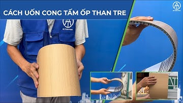 Cách thi công bo góc tròn bằng tấm ốp than tre | An Thịnh Phát Decor