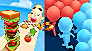 Sandwich Runner Vs Count Master - All Level Gameplay Android IOS 📲