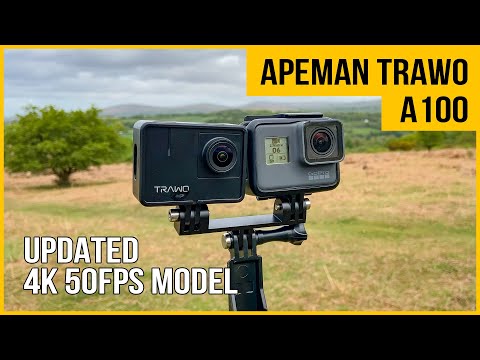 Apeman Trawo A100 action camera review   4K 50 fps   vs GoPro