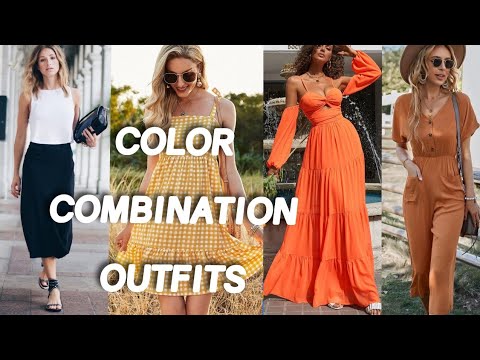 The Color Blocking Outfits Summer 2022-23|Color Fashion Style!|How to ...