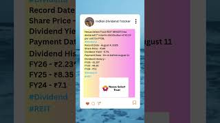 Nexus Select Trust Reit Has Declared 1St Interim Dividend For Fy26
