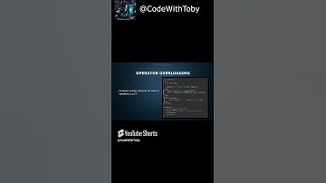 What is Operator Overloading    #oop  #software  #coding