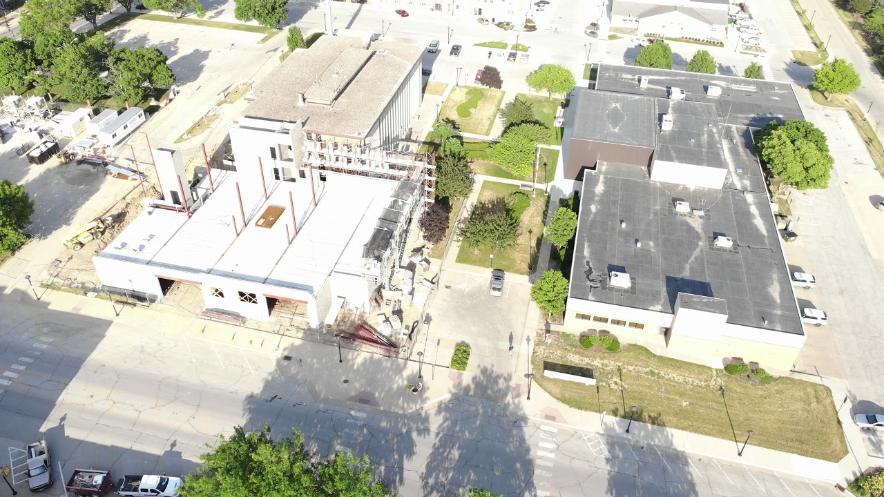 Carroll County Iowa Jail Progress Drone Footage 6/25/20 YouTube