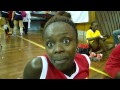 Senegal's captain Fatou Diouk speaking after the win against Tunisia at Women's African Nations Cham