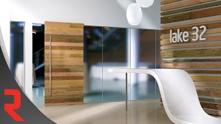 MAGIC LEGNO. Wall Mount Sliding System with Concealed Hardware for Wood Doors