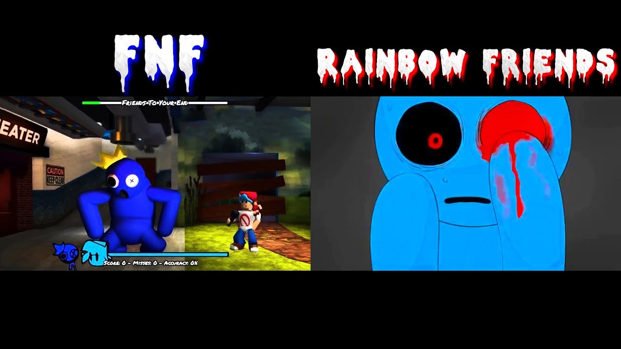 Friday Night Funkin' VS Rainbow Friends Animation Why Did Blue Lose His