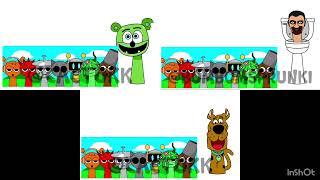 My 3 Sprunki Ocs Gummy Bear, Skibidi Toilet, & Scooby-Doo