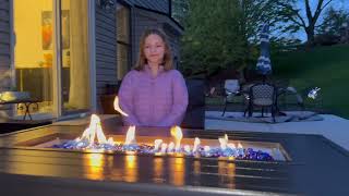 Outdoor Warmth + Elegance - Rattan Furniture Set + Fire Pit - Delnavik Sectional Sofa Details