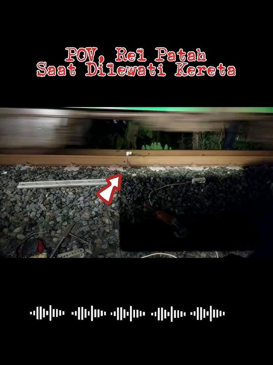 POV, Rel Patah Dilewati Kereta! #train #rel #keretaapi