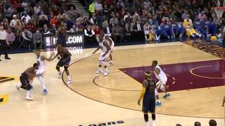 Kyrie Irving's Shoulder Injury | Warriors vs Cavaliers | February 26, 2015 | NBA 2014-15 Season