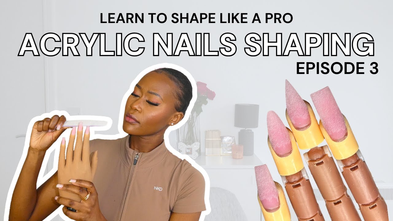 How to Shape Acrylic Nails: Square, Stiletto, Almond & Ballerina Tutorial for Beginners