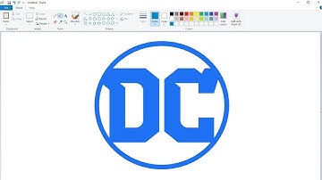 How to draw the DC Comics logo using MS Paint | How to draw on your computer