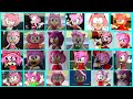 Sonic The Hedgehog Movie - Amy x Uh Meow All Designs Compilation