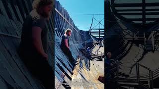 Inside the Construction of a Viking Ship! ⚒️🛶 | Traditional Wooden Shipbuilding Masterpiece