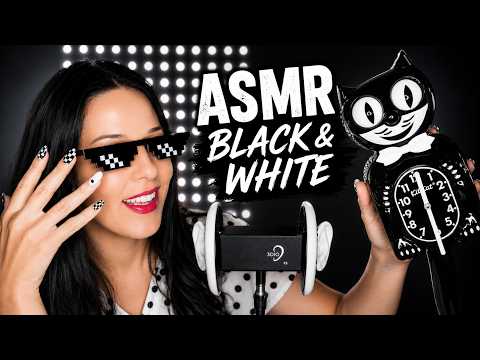 Black & White ASMR with My Twin 🤍🖤
