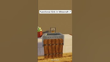 Minecraft 100% Working Sink Build Tutorial #minecraft  #minecraftbuilding #minecraftshorts #shorts