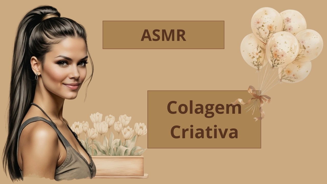 Colagem Criativa +ASMR #asmr #colagem #collageart #scrapbooking #artjournal