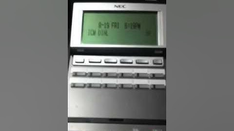 NEC Change Display Name