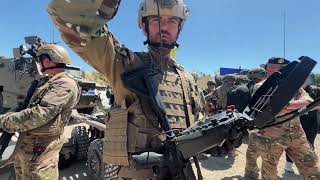 French Army demonstrates the Aurochs II infantry combat robot at Eurosatory 2026 in Paris