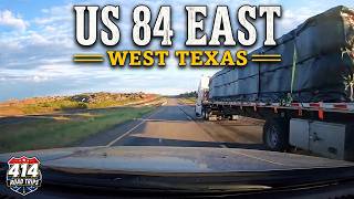 4K Driving US 84 East – Post to Snyder | Rural West Texas Highway Route