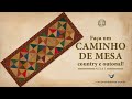 Passo a passo de Patchwork: como fazer CAMINHO DE MESA com retalhos de tecidos! Aula 1 #FiqueEmCasa