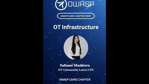 OT Infrastructure - Saltanat Mashirova