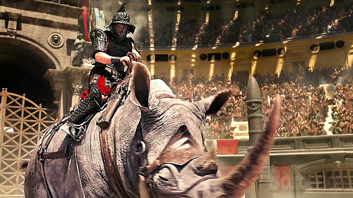 La pelea de rinocerontes | Gladiador 2 | Clip en Español