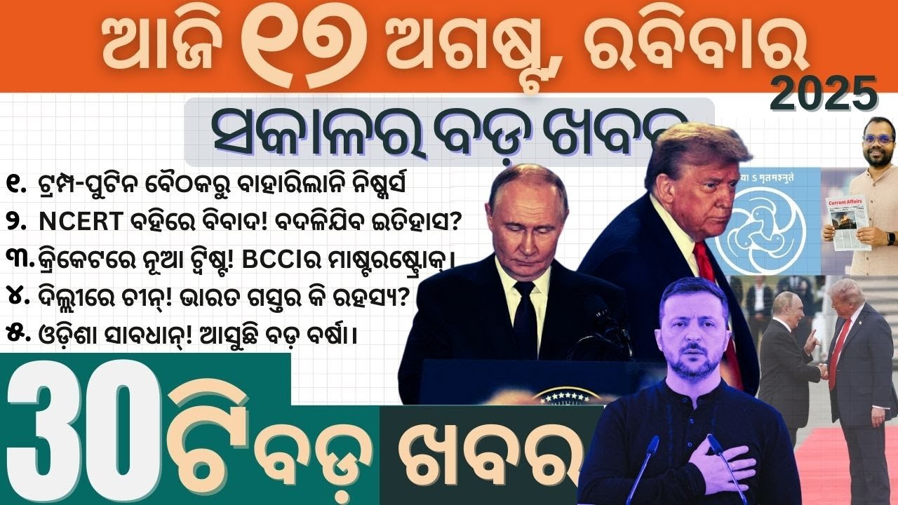 Trump Putin Alaska Summit | BCCI’s New ‘Serious Injury Replacement’ Rule