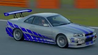 NISSAN GTR R34 Fast and Furious Nella Coppa NISSAN Pista DRAGON TRAIL CUP SKYLINE