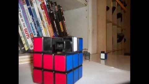 3x3x3 rubiks cube stop motion assembly