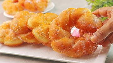 Soft Twisted Donuts | Twisted Sugar Donuts | How to Make Good Shape Donut Without Oven