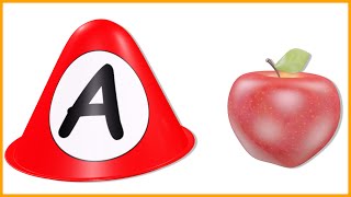 ABC with Ring Game | Educational Alphabets with Animation for Kids | A for Apple | ABCD for Toddlers