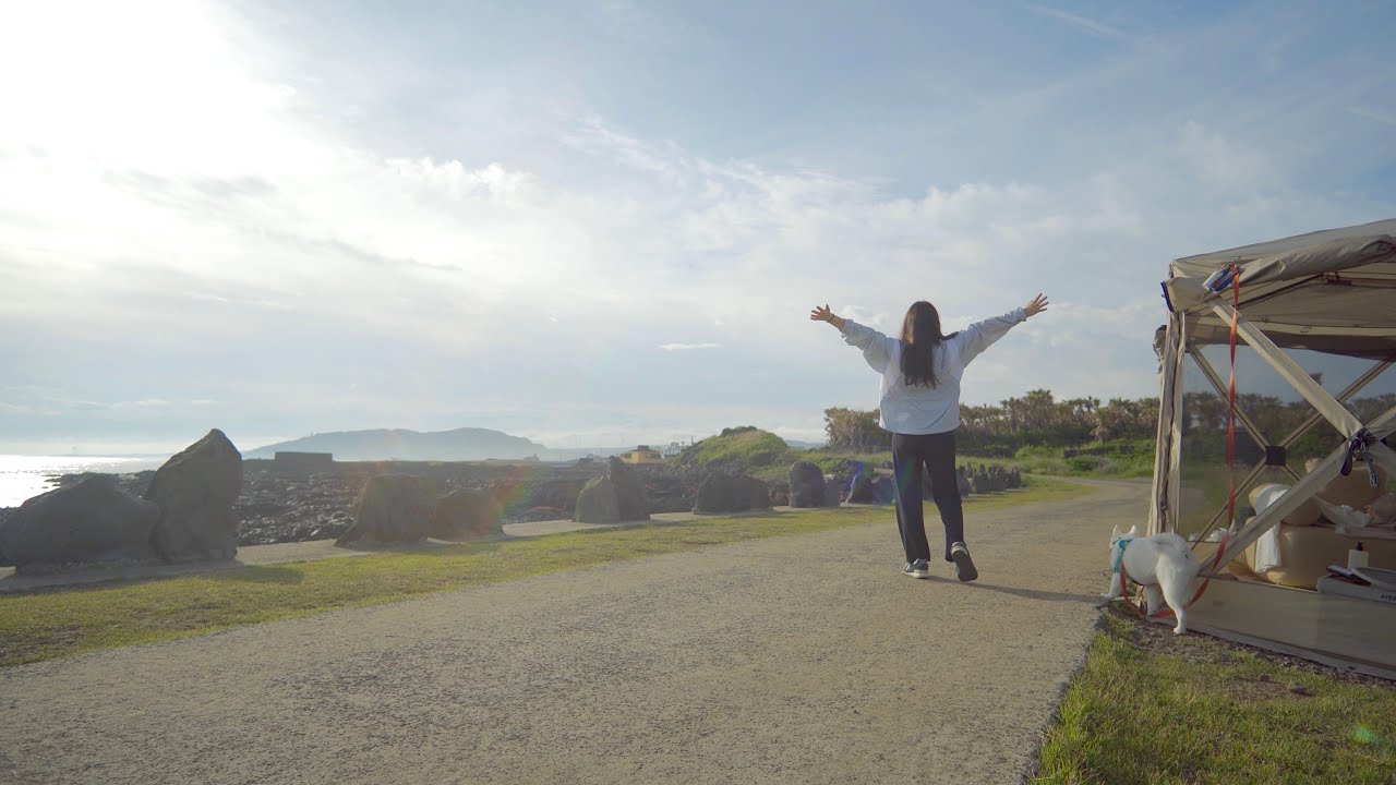 차끌고 제주도 가서 노지차박 도전‼️ | 강풍부는날 제주 차박 쉽지않네.. | 제주도 차박 | 세자매 캠핑 | 배타고 제주도 가기