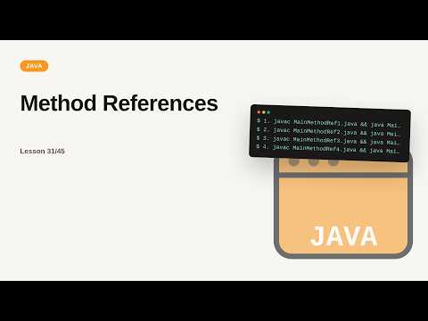 Method References | Java Tutorial